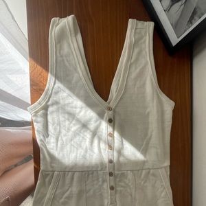 NWOT Free People Cream Jumpsuit